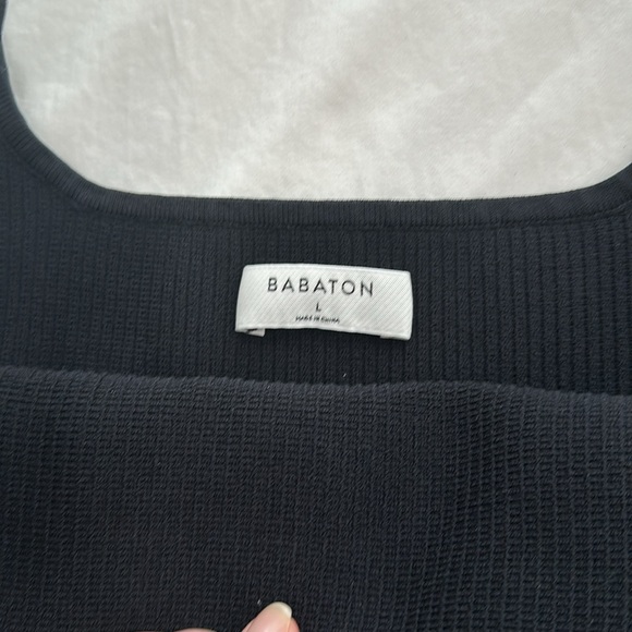 Babaton Sculpt Knit Squareneck Tank, Size L - Picture 4 of 6